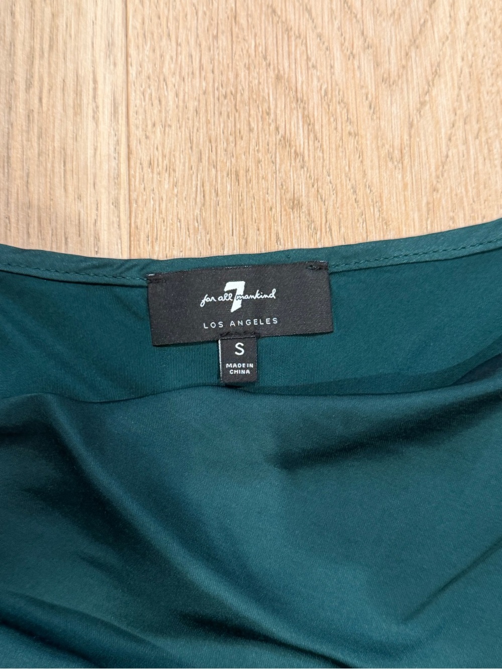 7 For All Mankind Teal Green Camisole